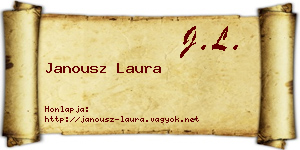 Janousz Laura névjegykártya